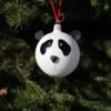 glob brad urs panda - Tracolla Handmade - martisoare, cutii postale personalizate, cani, bijuterii, globuri brad glob brad urs panda, model handmade, pictat manual, ornamen pentru brad