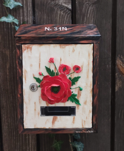 Alternative view of Cutie postala cu Maci Handmade