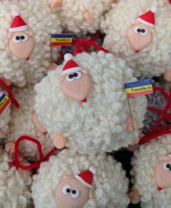 Oita pufoasa, decoratiune brad, suvenir Romania